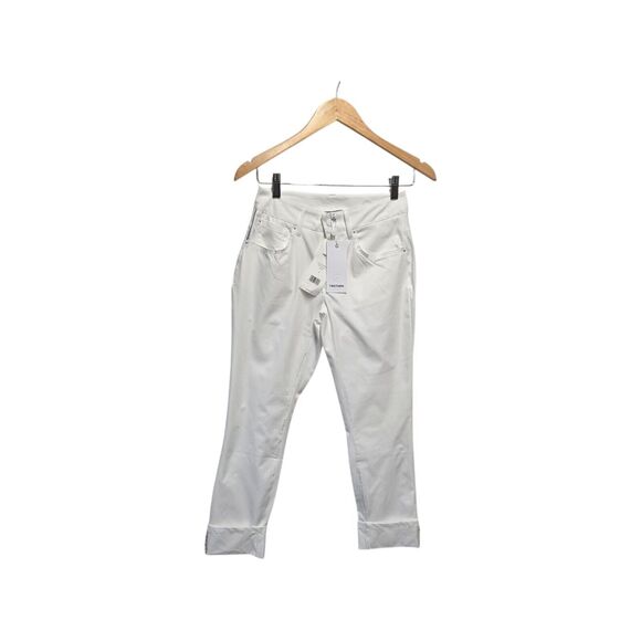 Tretorn  Cuffed Pants‎ Trouser Slacks Optic White  Size 0 Free Shipping - Picture 1 of 6